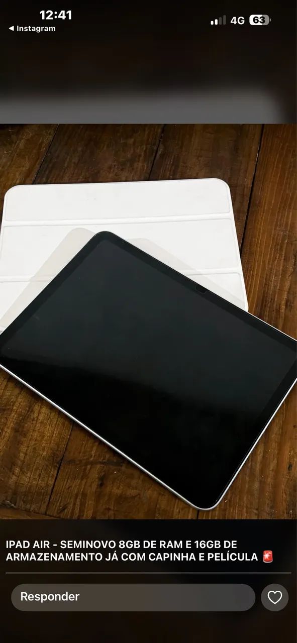 iPad 10 geração. 14m de uso 