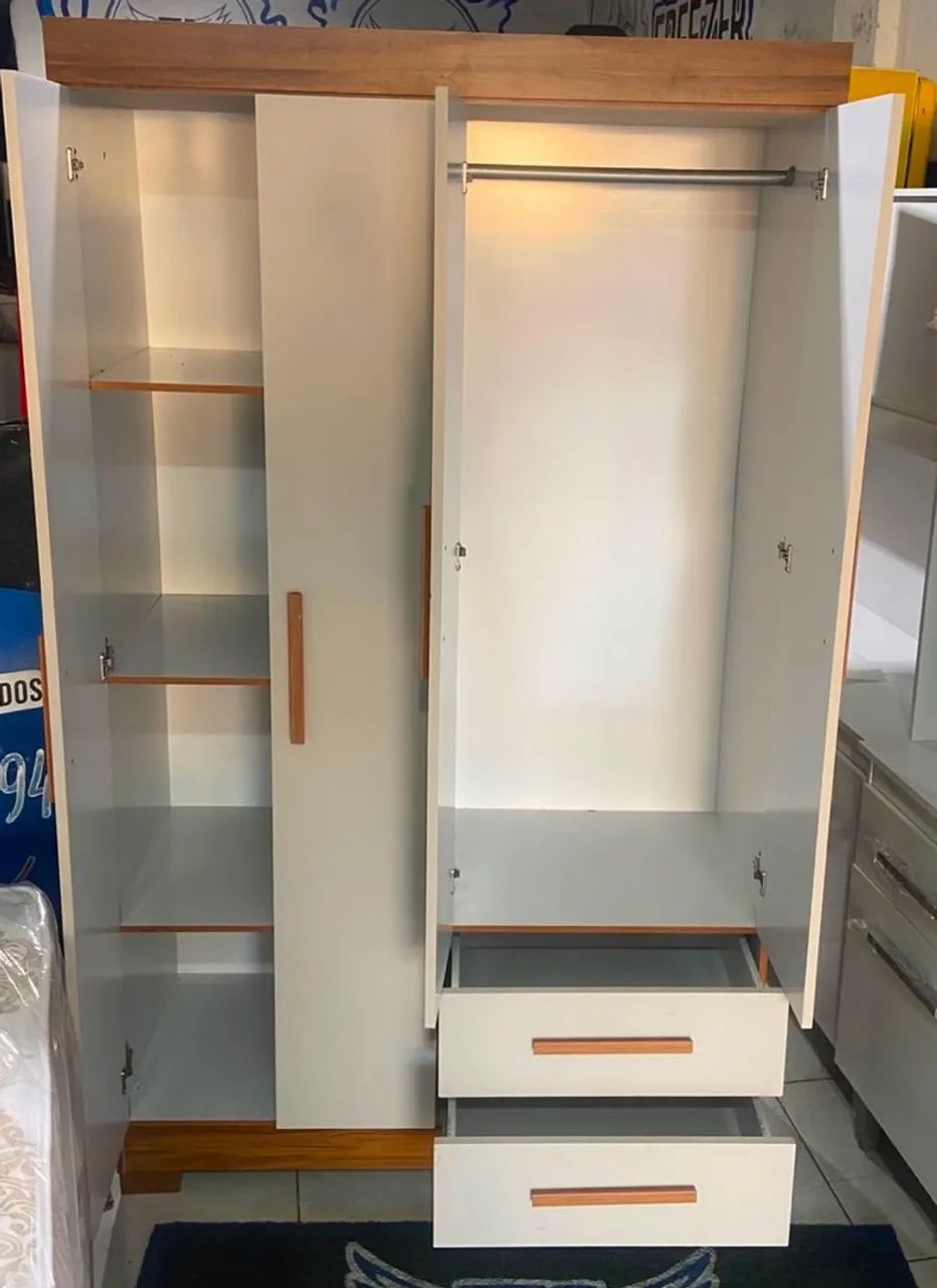 Kit quarto NOVO cama e guarda roupa ENTREGA GRÁTIS  - Foto 3