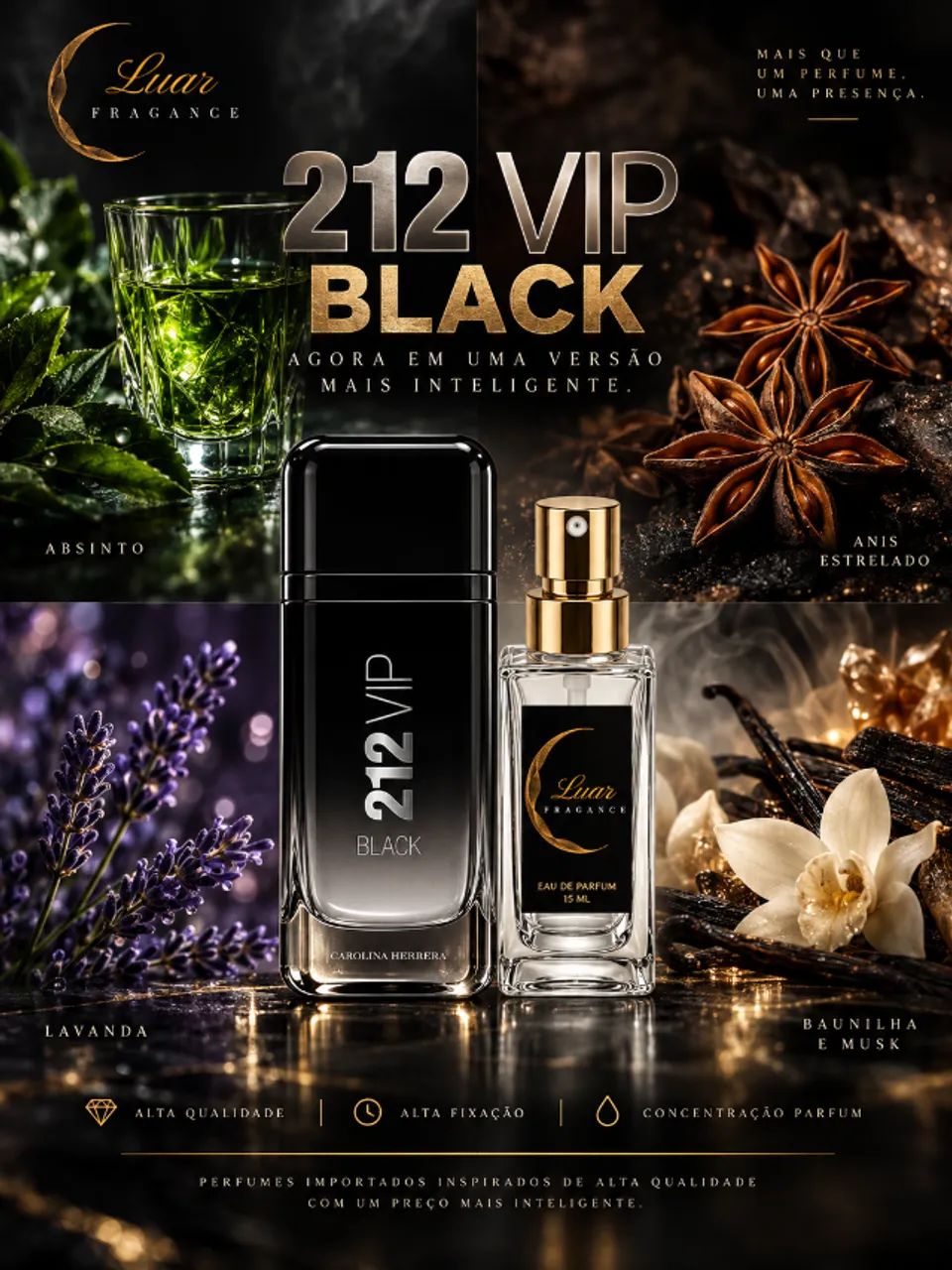 Perfume 15mL masculino | Alta Qualidade e Concentração Parfum - Foto 3