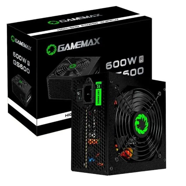 NOVO Fonte 600w Game Max - 80 Plus - Foto 2