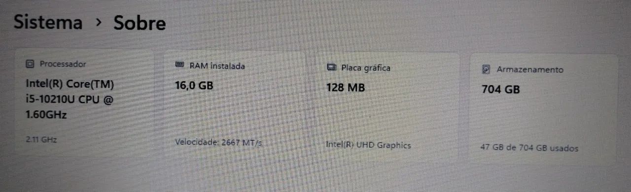 Notebook Dell Core i5 16Gb Ssd Hdd W11 Leia! - Foto 4