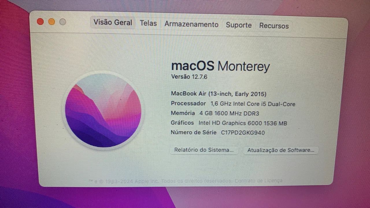 Macbook air 13 em bom estado 256GB 2015 - Foto 5