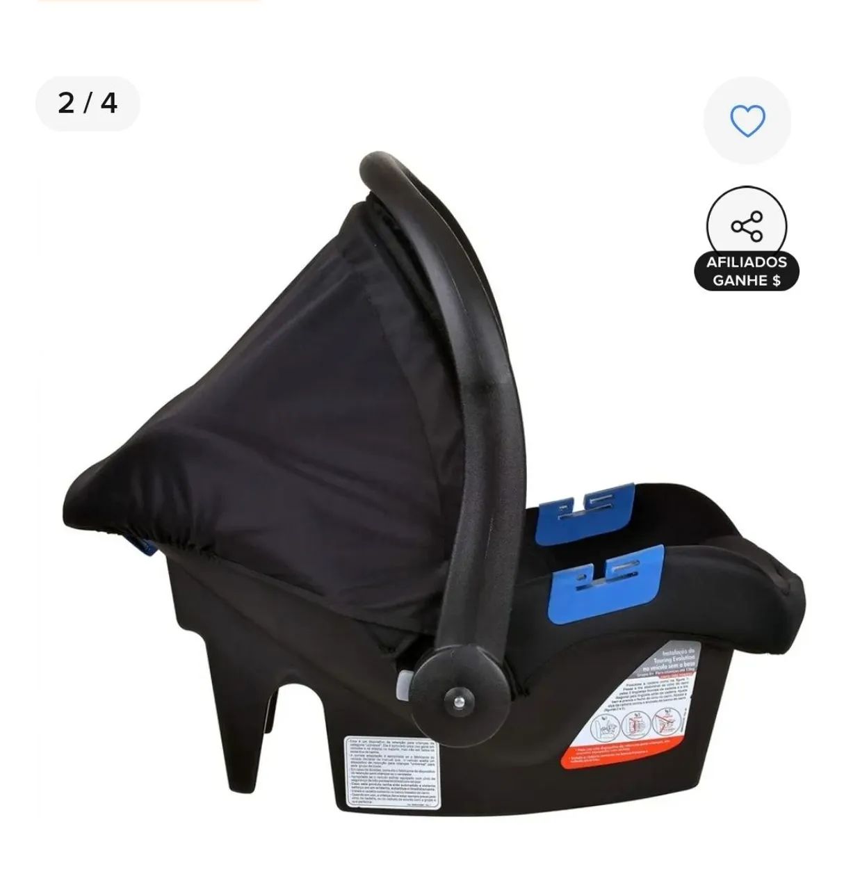 Bebê conforto burigotto touring - Foto 2