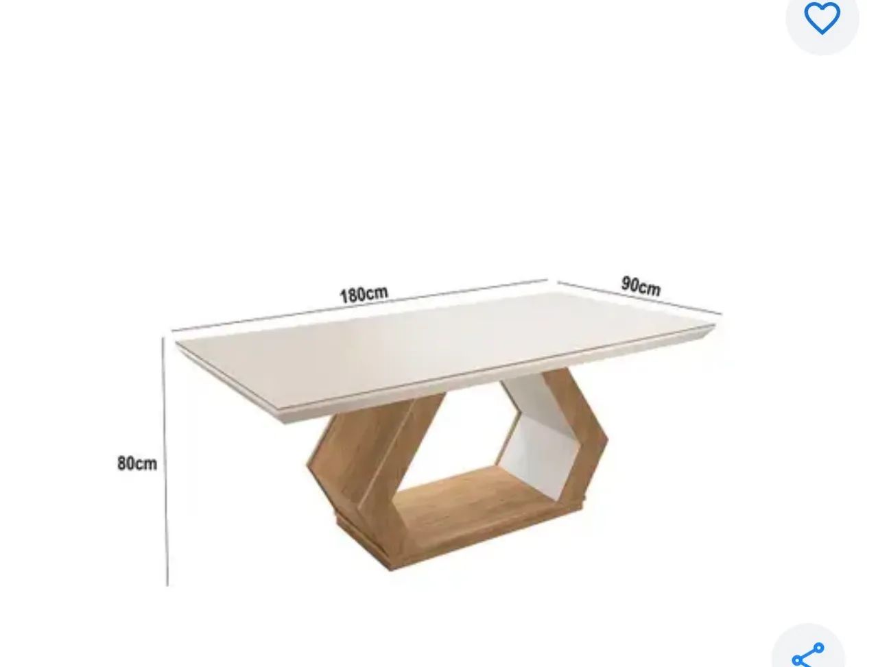 Mesa Alvorada 6 cadeiras MDF e Vidro