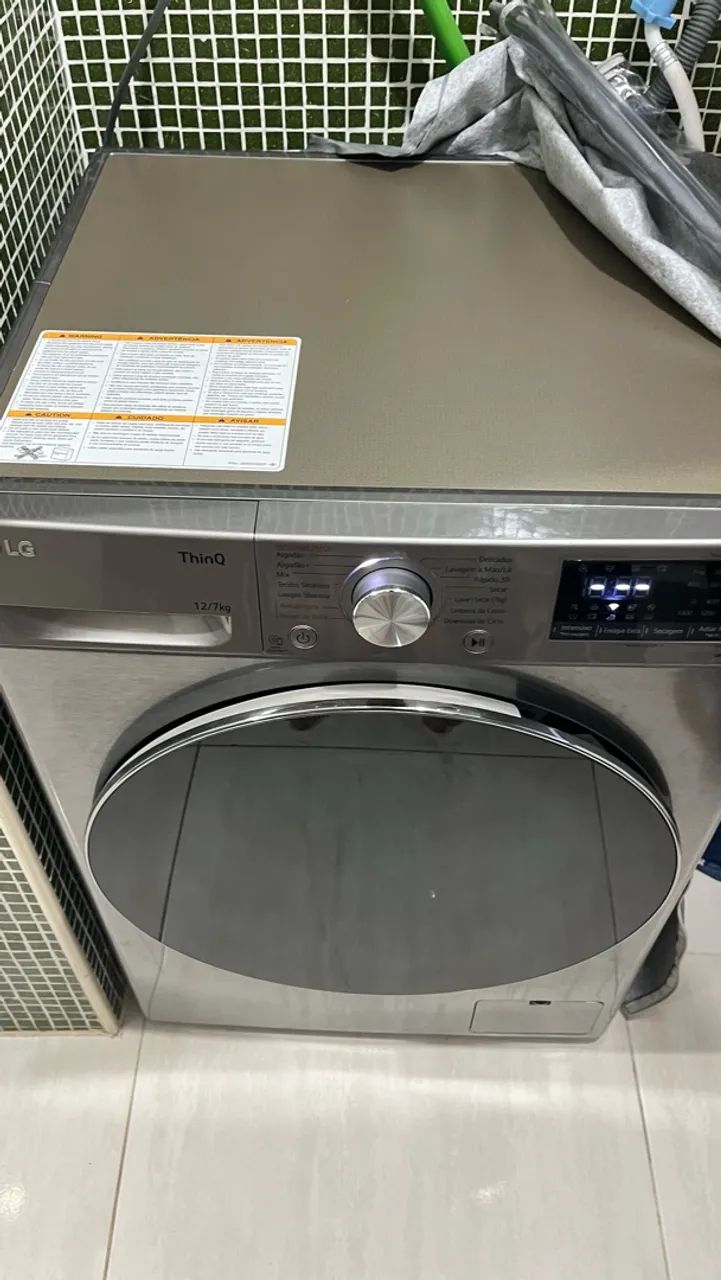 lava e seca LG ThinQ de 12,7 kg, com Direct Drive - Foto 4