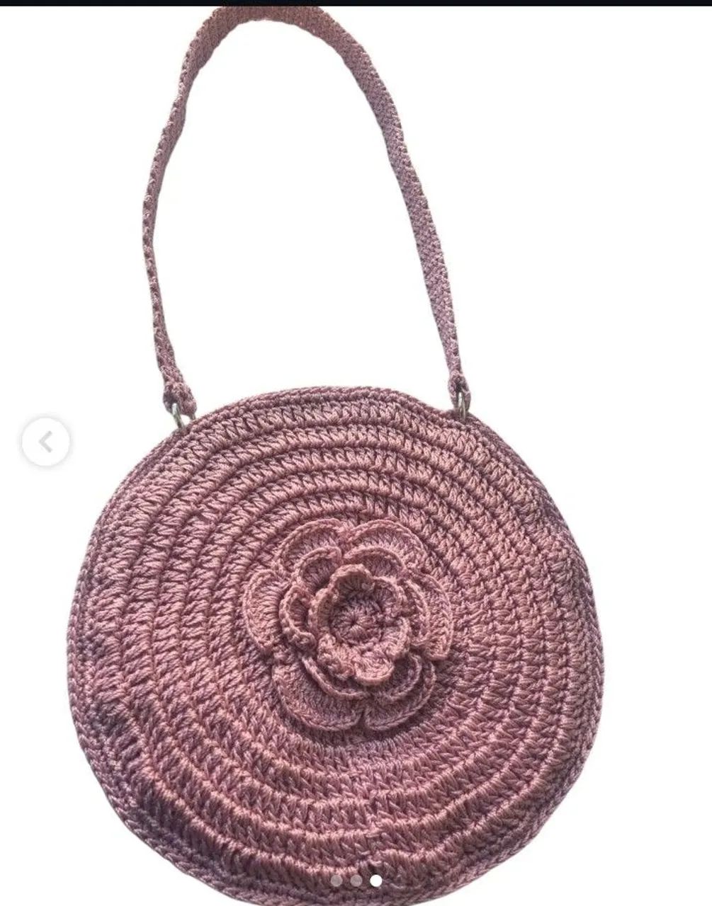 Bolsa artesanal de Crochê 