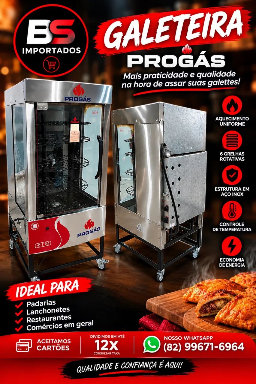 Galeteira Pro Gás Semi Nova 