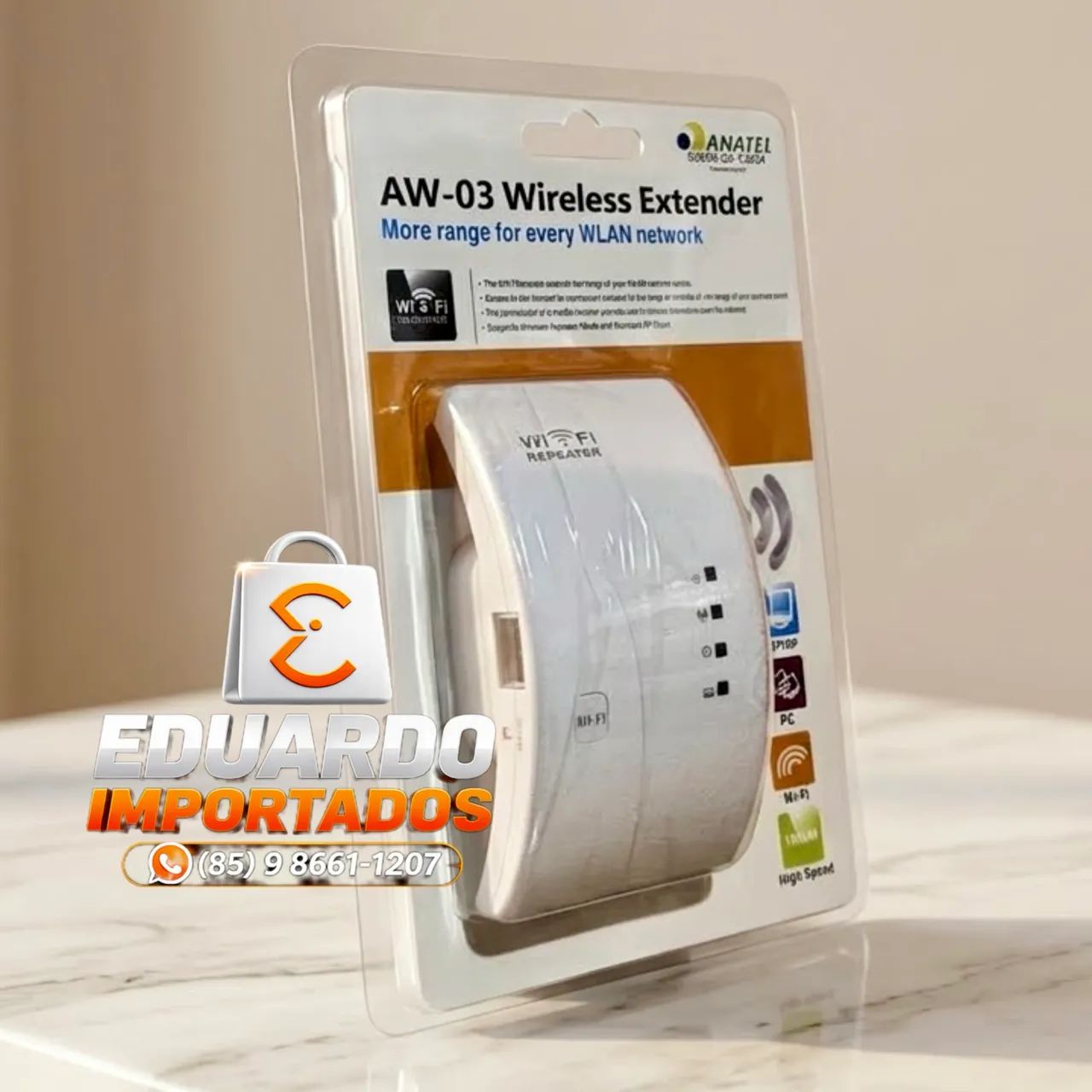Repetidor e Extensor de Sinal Wi-Fi, Aumente o Alcance da sua Internet