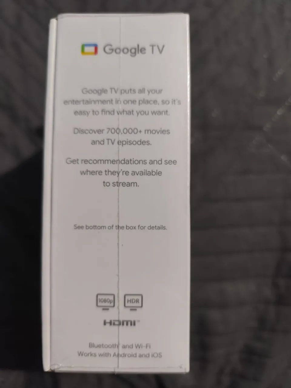 Google Chromecast 4ª geração de voz HD 8GB branco com 1.5GB - Foto 3