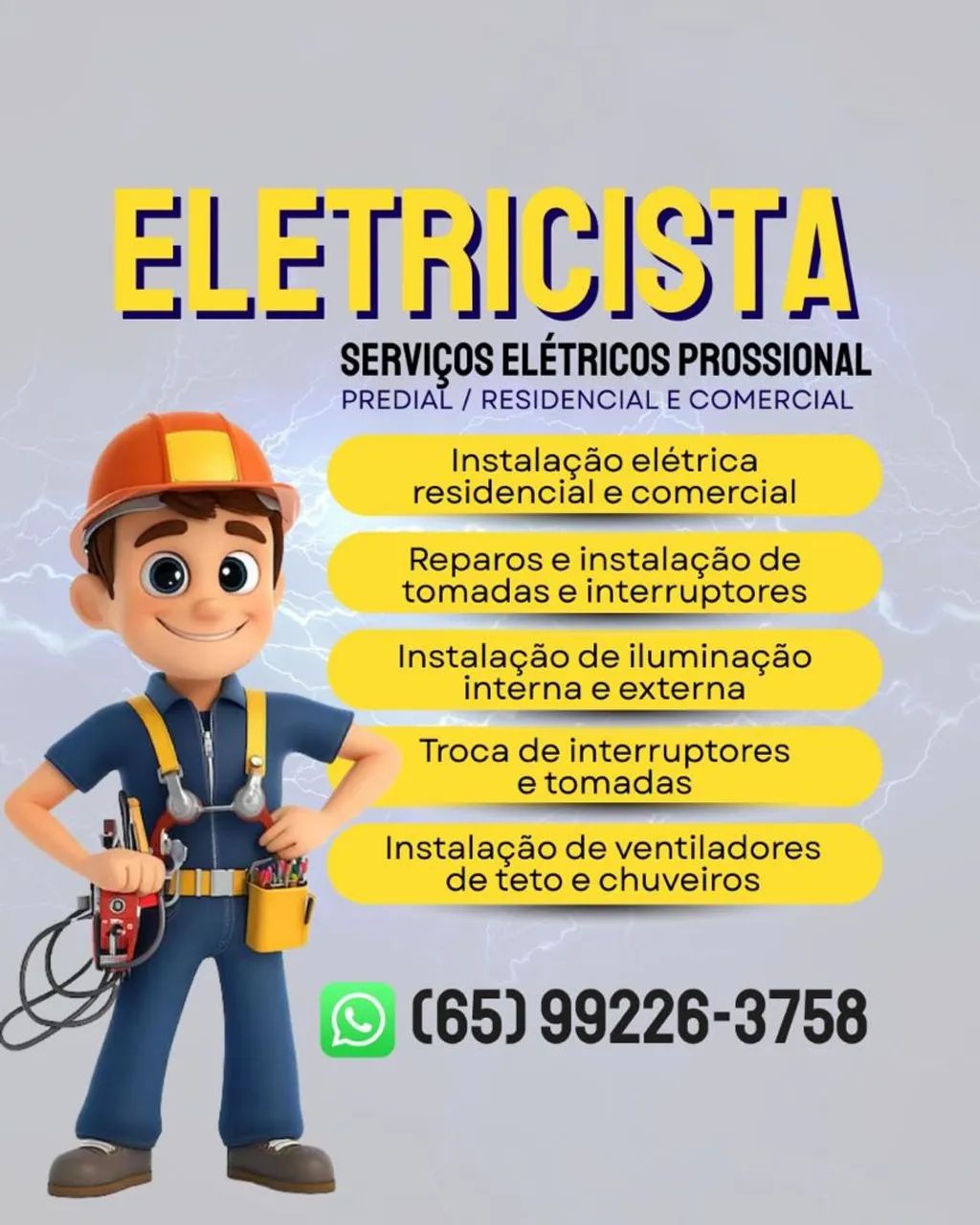 Eletricista profissional  manutenção e reparos elétricos 