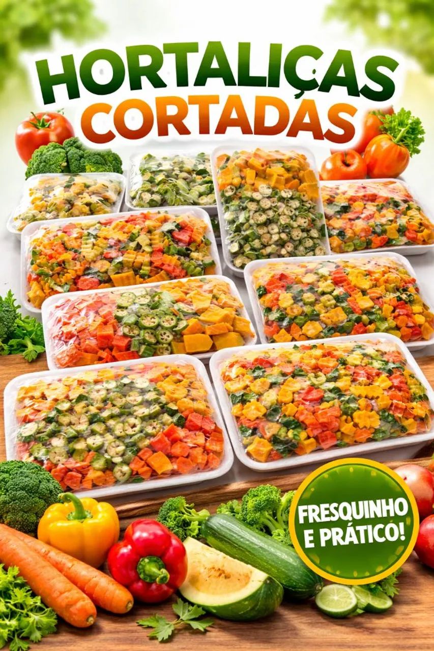 Vende-se verduras picada 