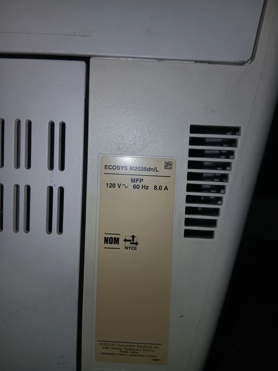 Impressora Kyocera M2035 Dn Branco 127v (Usado)<br> 1/4<br> AFILIADOS - Foto 2