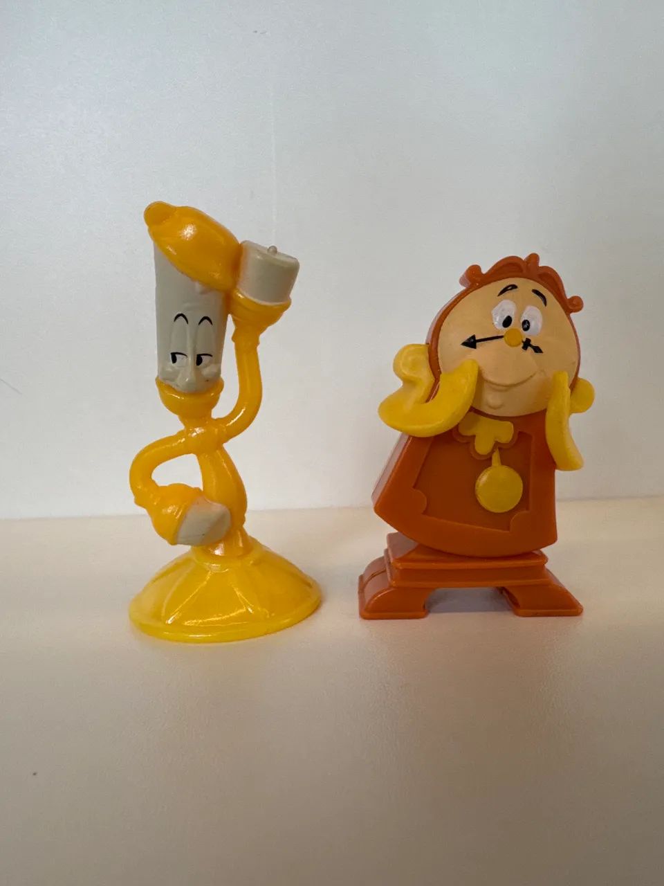 Boneco Miniatura Lumiere e Horlege - A Bela e a Fera Disney