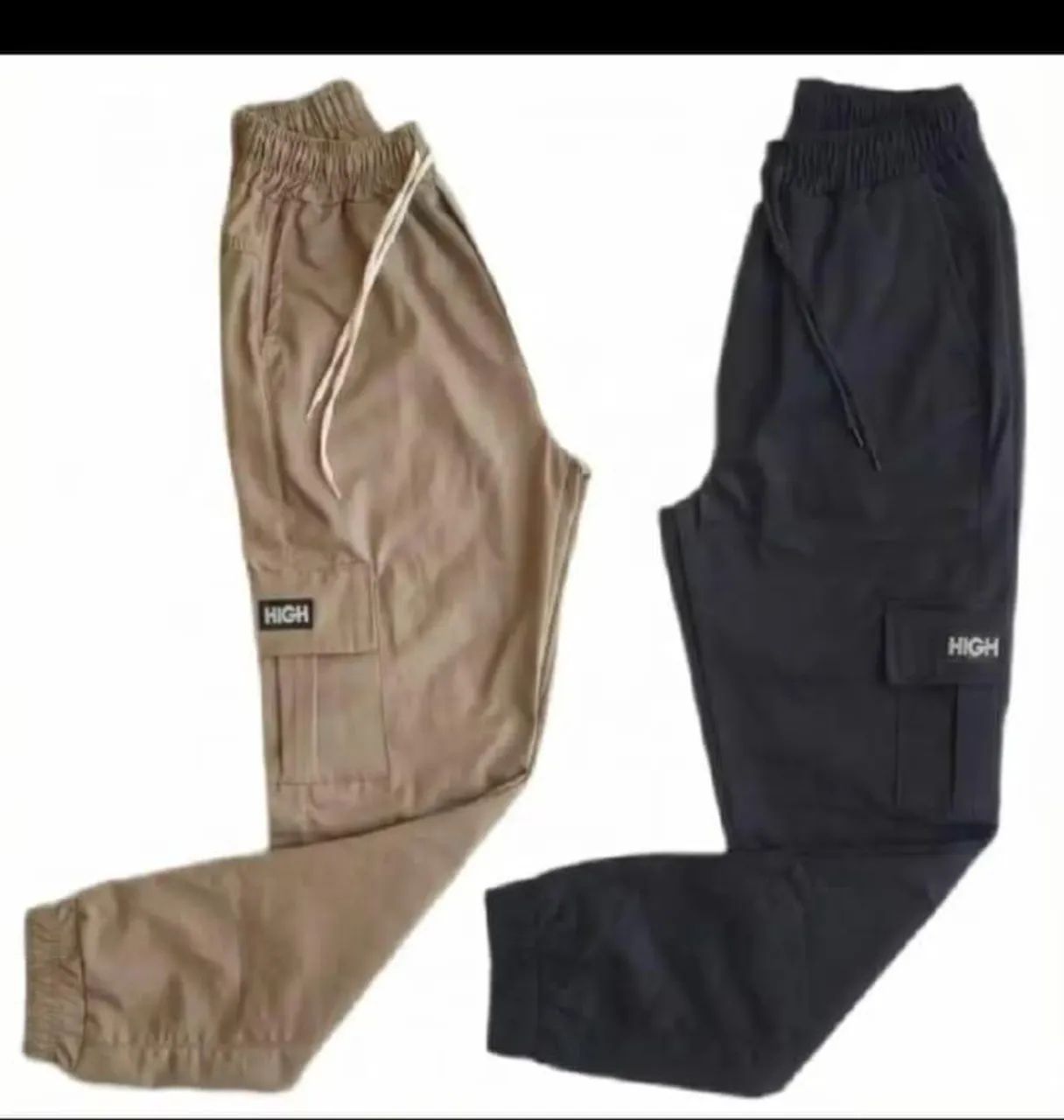 Calças jogger HIGH do p ao gg mas informações ZAP *40