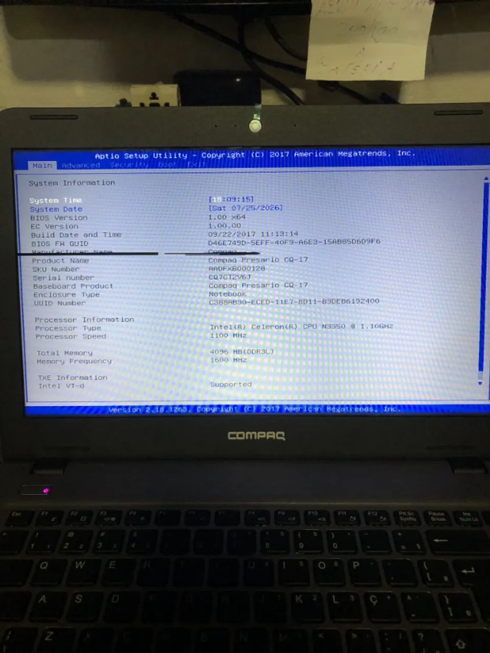 NOTEBOOK COMPAQ PRESARIO CQ 17 - LEIA PROMOÇAO DA SEMANA - Foto 3