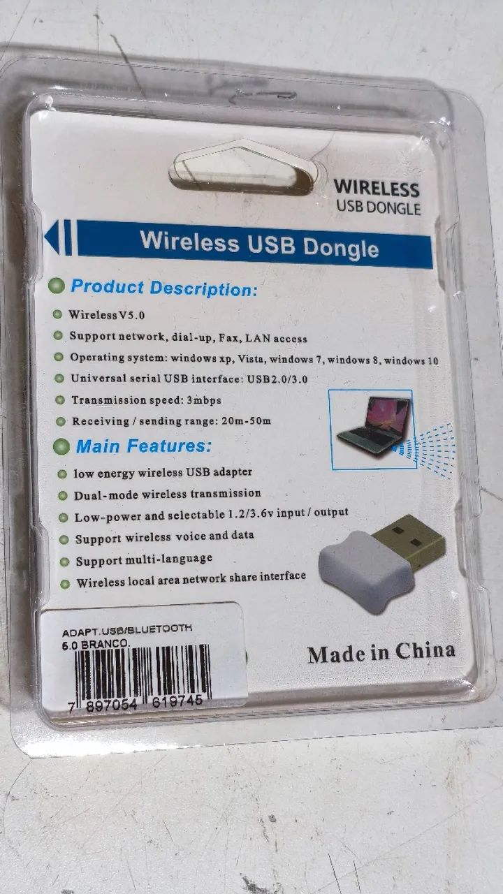 Adaptador Bluetooth 5.0 USB Dongle - Foto 2