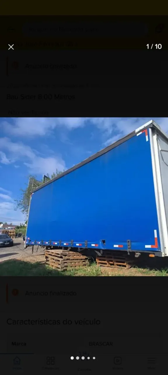 Sider 8,00 mts x 2,80 - Peças para caminhões - Capela, Vinhedo