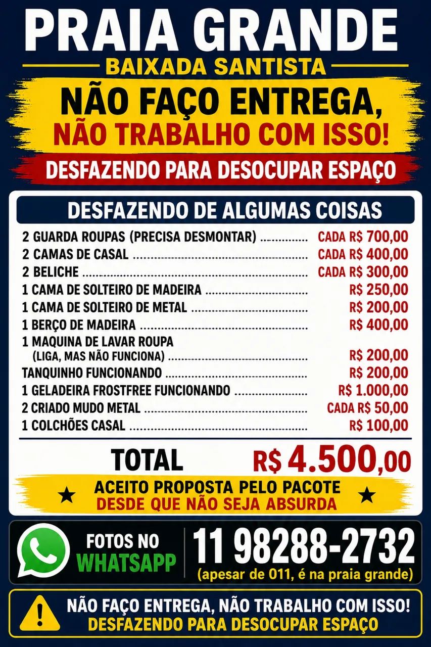 Moveis usados praia grande