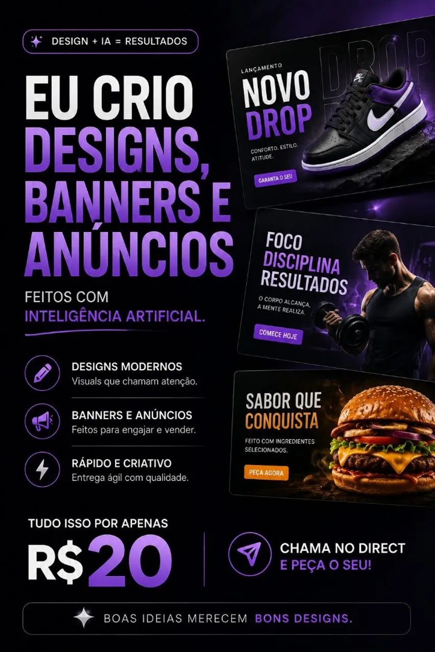 FAÇO ANÚNCIOS E BANNERS 