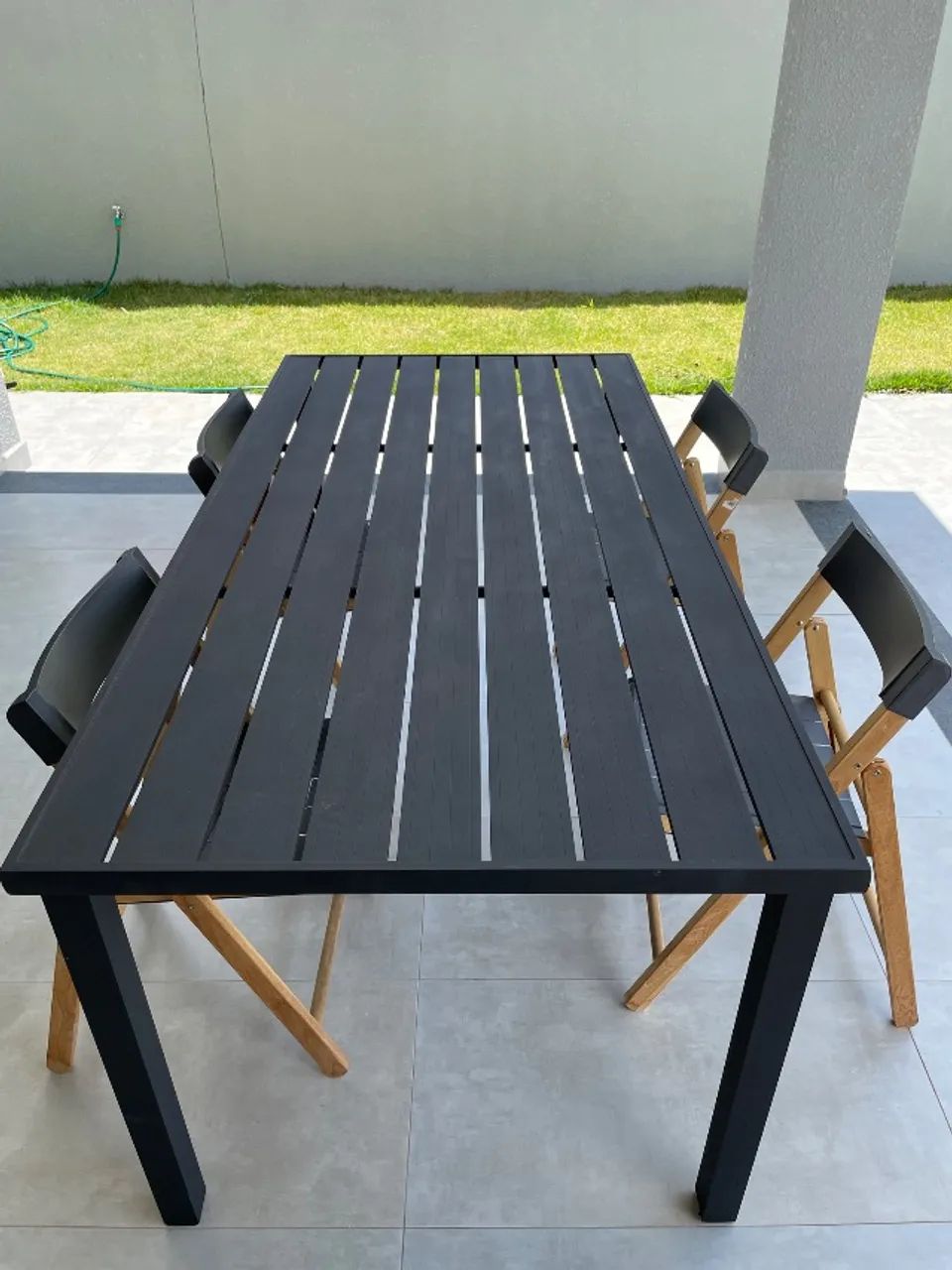 Mesa de alumínio ripado 1,8x0,9 m  - Foto 3