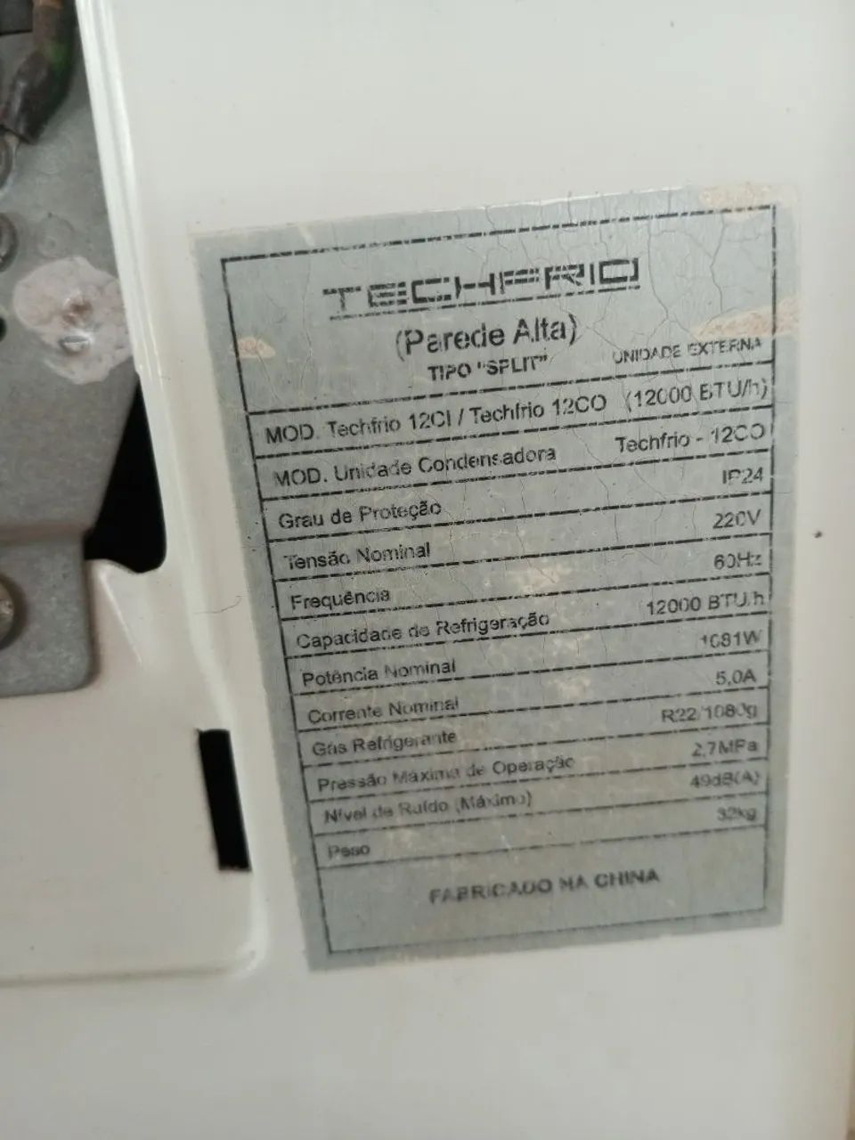 Ar-Condicionado Split Techfrio 12.000 BTUs 220V - Funcionando Perfeitamente - Foto 4