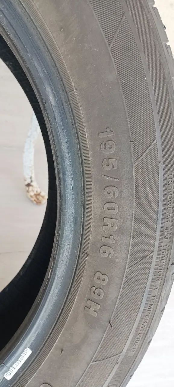 1 Pneus 16 -  195 / 60 R16 usado em bom estado - Foto 2