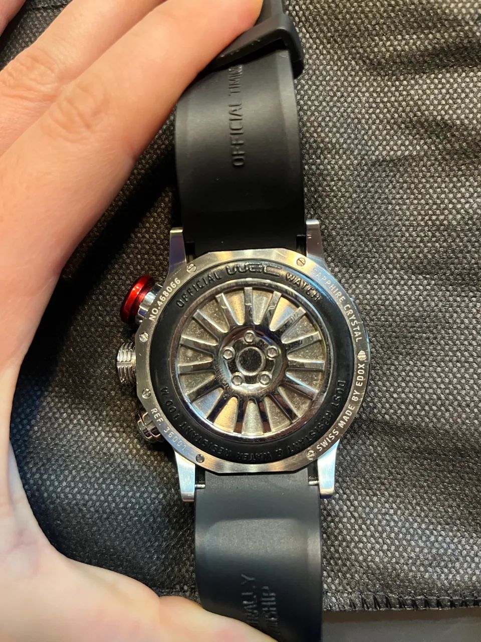 Relógio Edox Chronorally 10302 3M AIN, de 45 mm - Acessórios