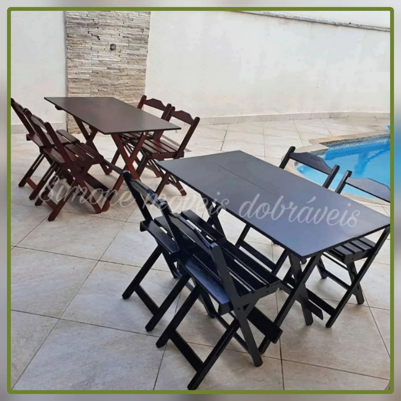 Mesa 1,20x70 bar e restaurante adega residência  - Foto 4