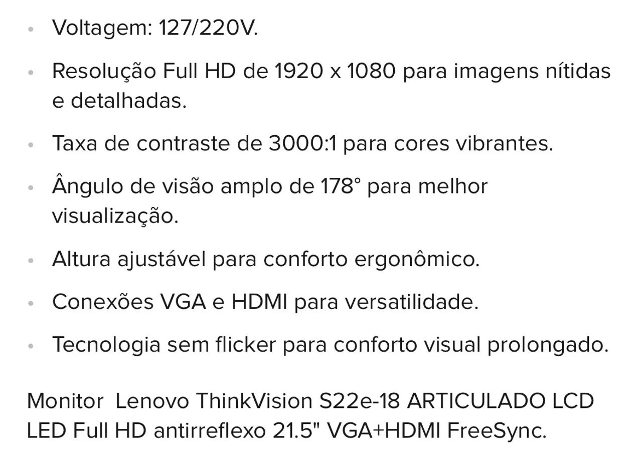Monitor thinkvision  - Foto 3