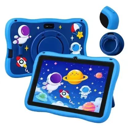 Tablet Kids 7 Polegada Com Wifi Bluetooth Android Smart Cor Azul