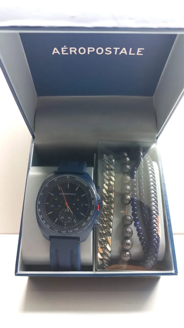 Relógio Aeropostale Original  + Kit pulseiras (Novo) - Foto 4