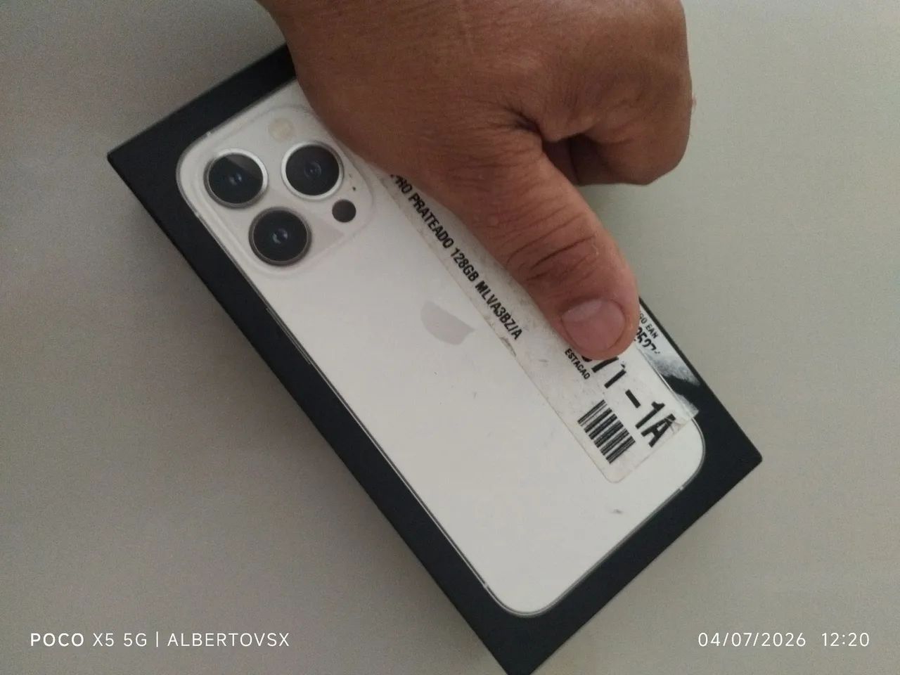 Caixa do iPhone 13 pro para reutilizar  - Foto 5