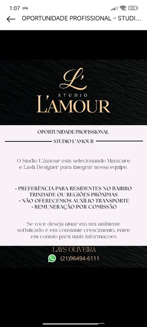 Procuro manicure e lash design - Foto 2