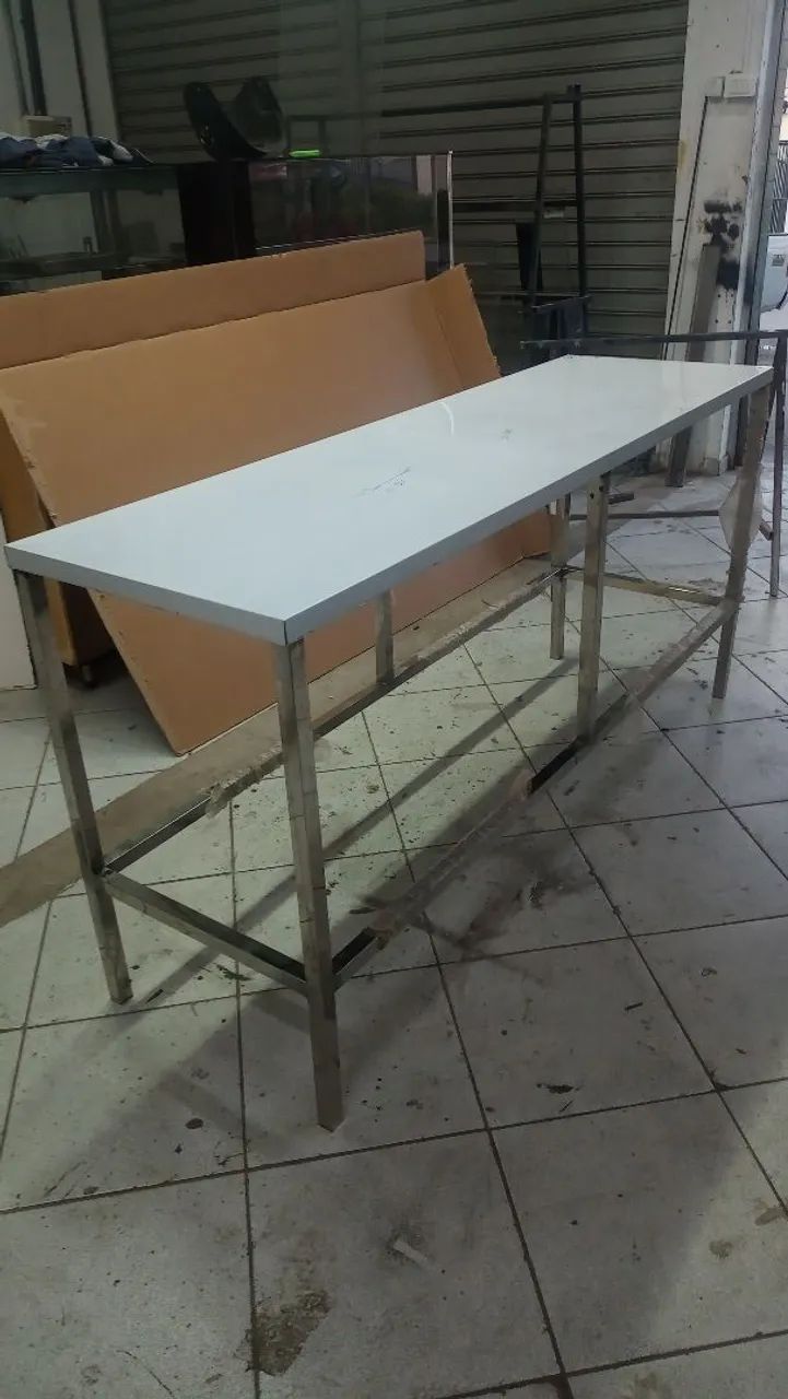 Mesa aço inox industrial  - Foto 2