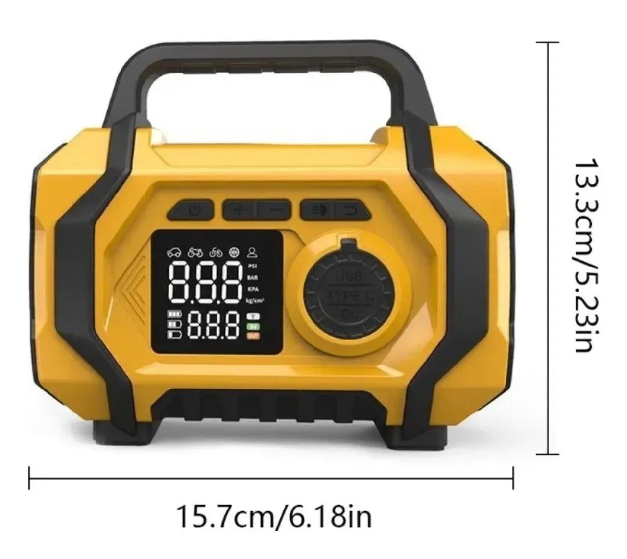 compressor inflar pneus portátil automotivo  - Foto 3