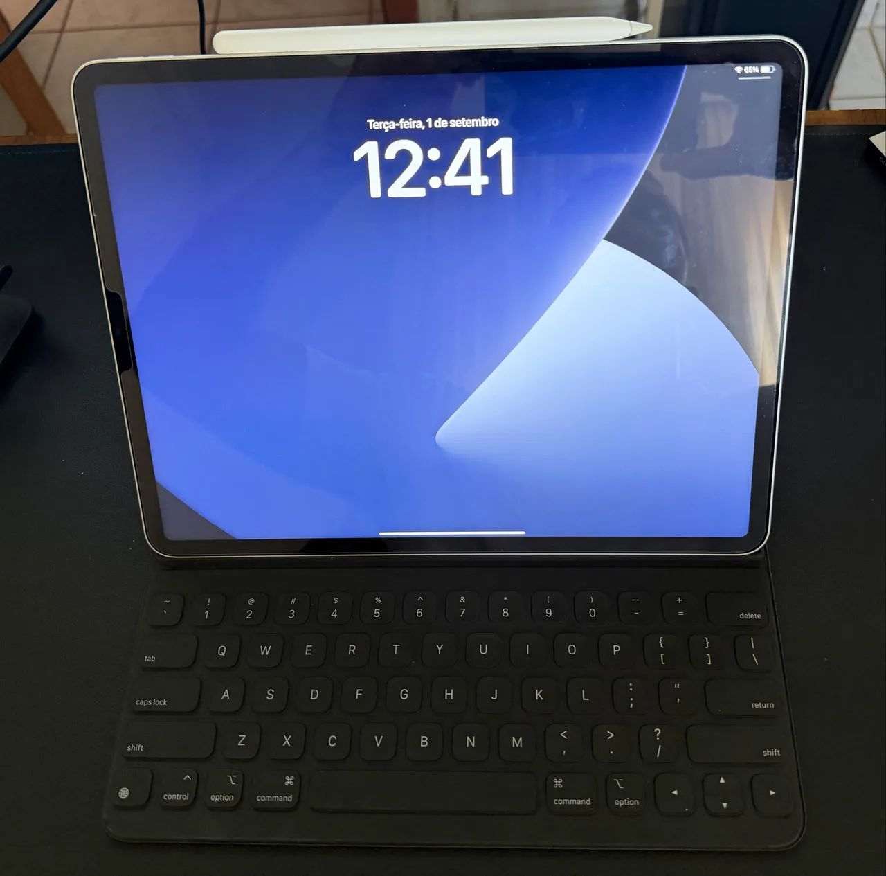 iPad Pro 12,9 M1 128GB + Apple Pencil 2 + Smart Keyboard Folio - Foto 5