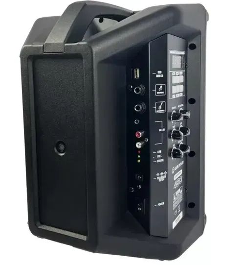 CAIXA AMPLIFICADA PORTATIL ATIVA WALDMAN ET-480 8 POLEGADAS COM BATERIA - Foto 2