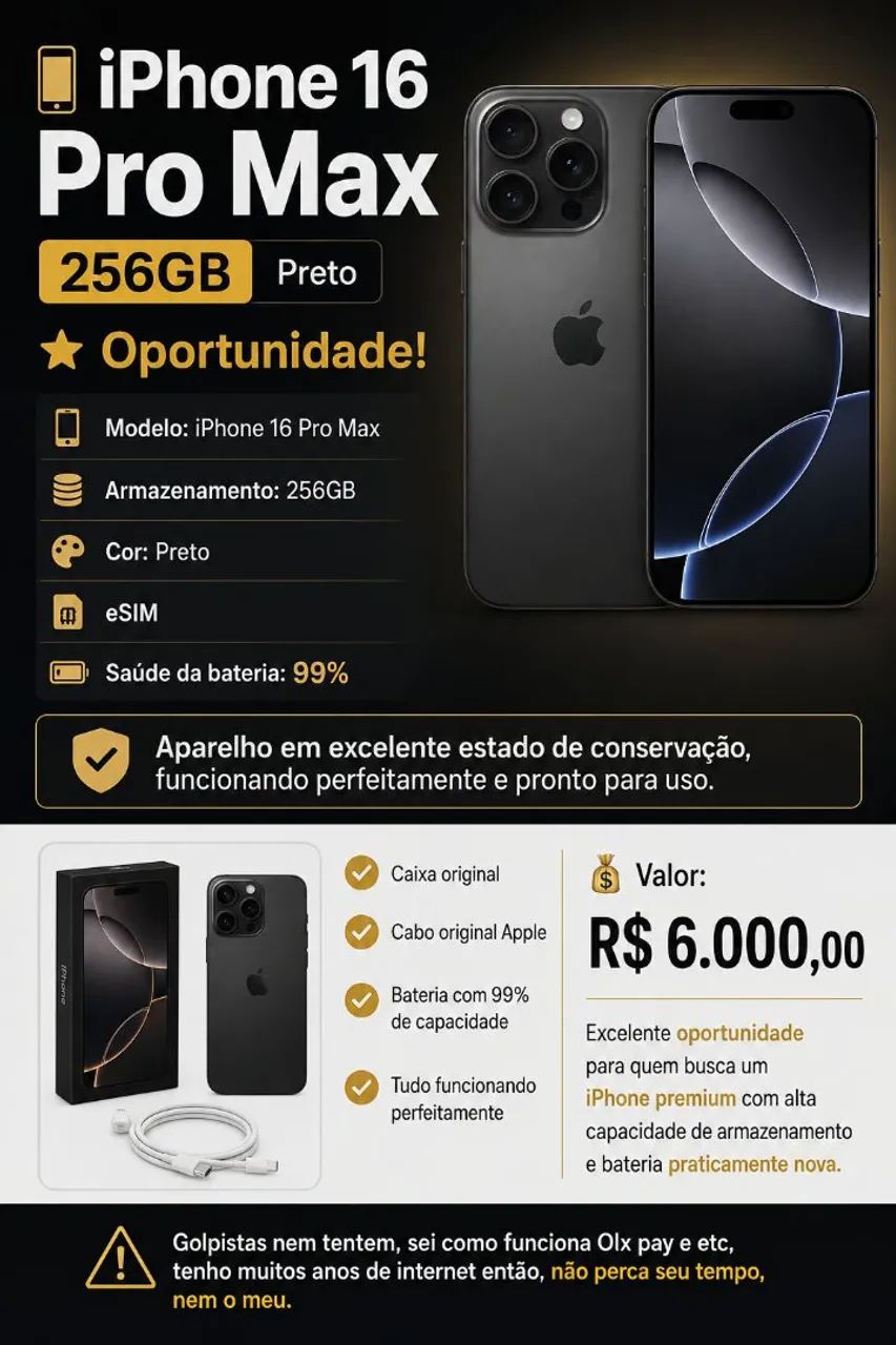 iPhone 16 pro Max 256GB
