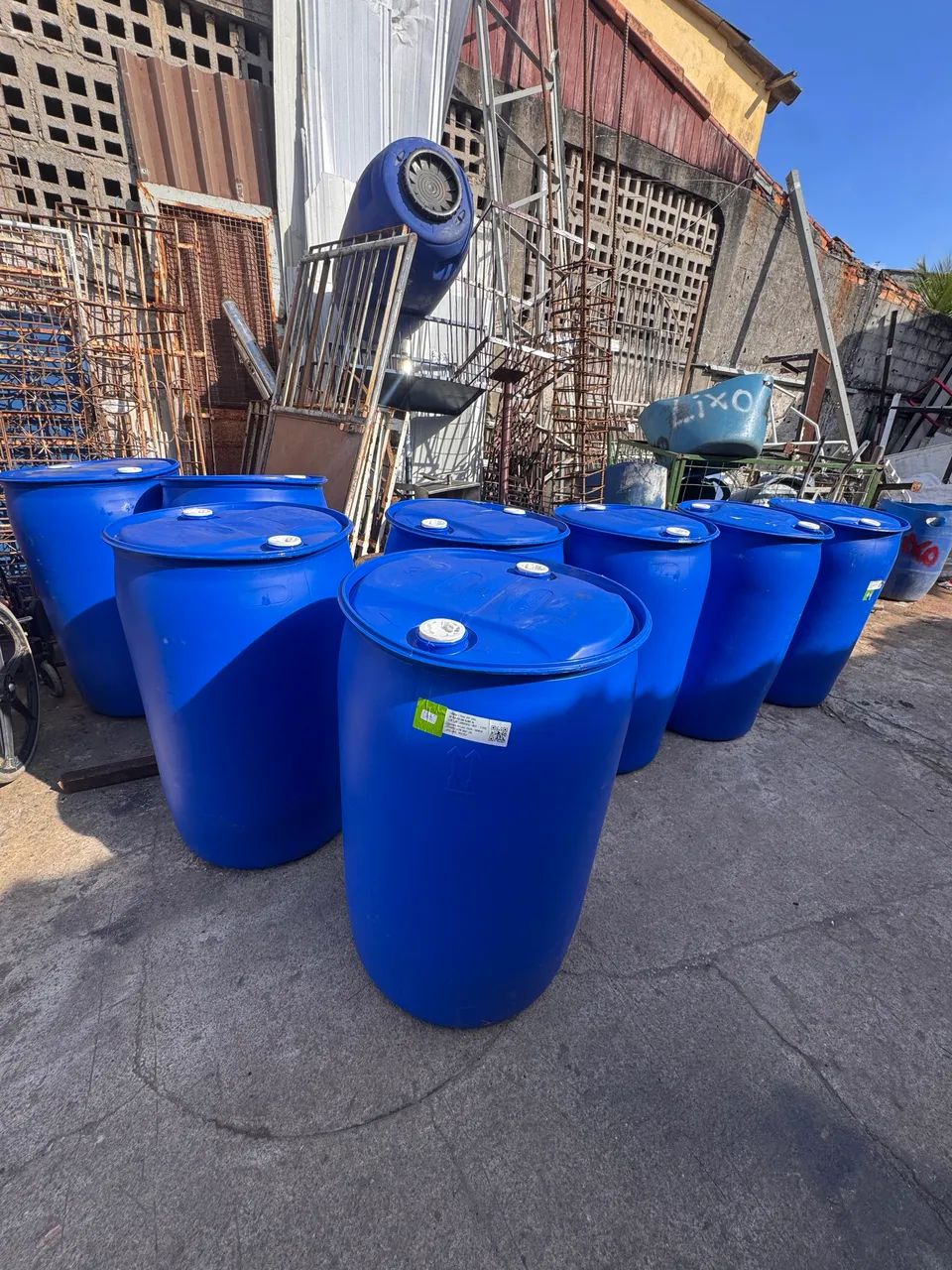 Tonel 200 litros de plástico químico  - Foto 2