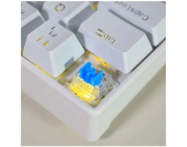 スウィッチ Teclado Gamer Mecânico Lehmox LEY-2079 60%, RWB modes, Switch Red