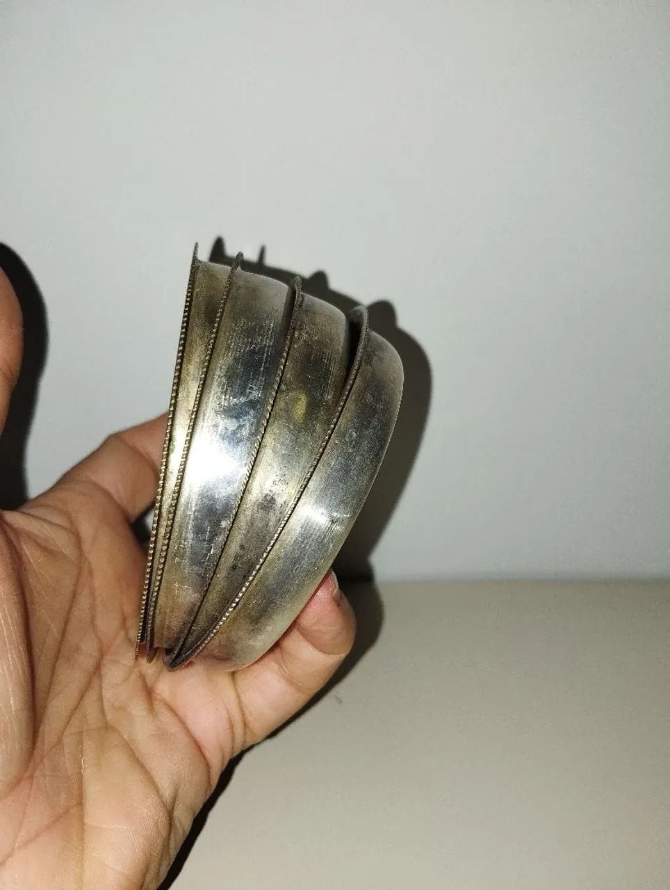 4 pçs antiga em metal 