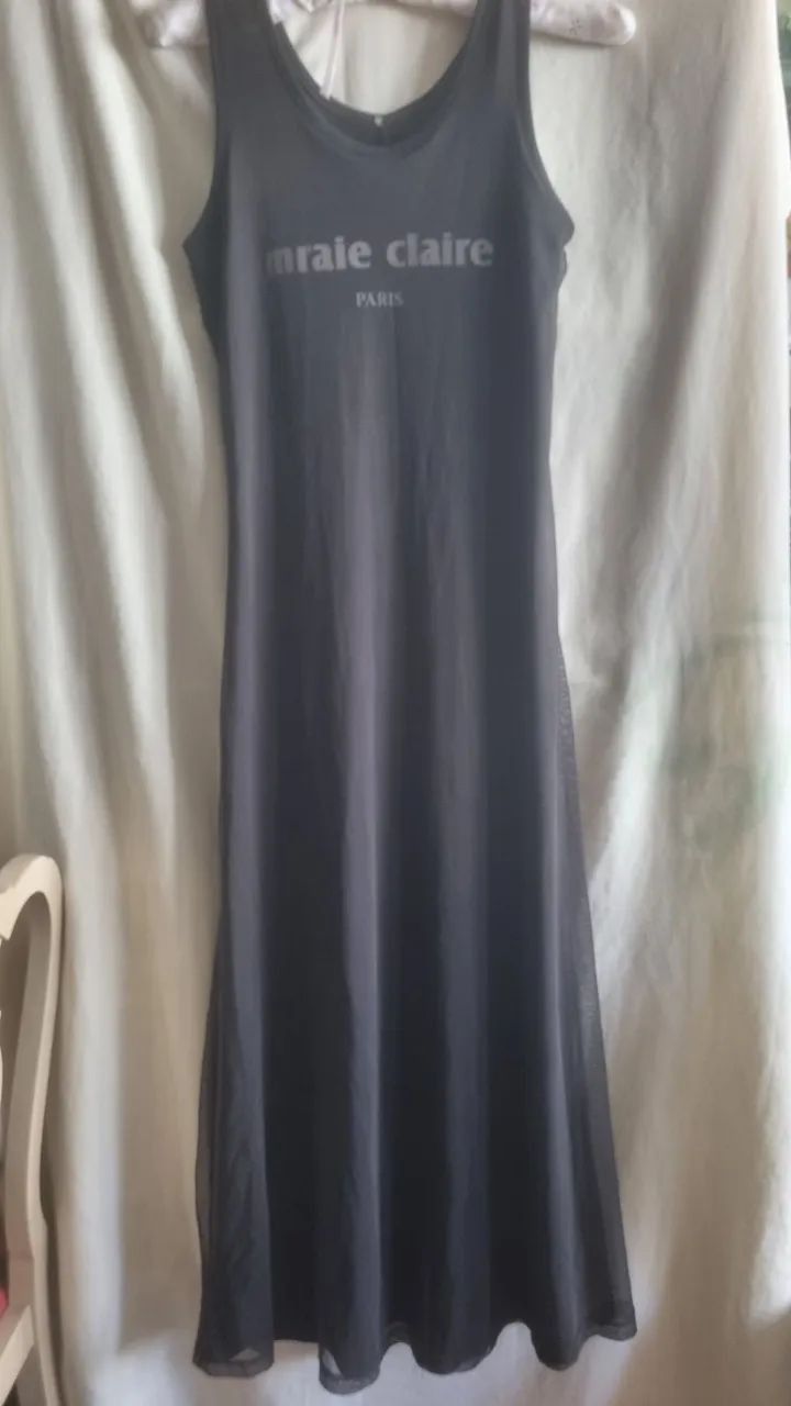 Vestido pretinho basico longo 40 - Foto 4