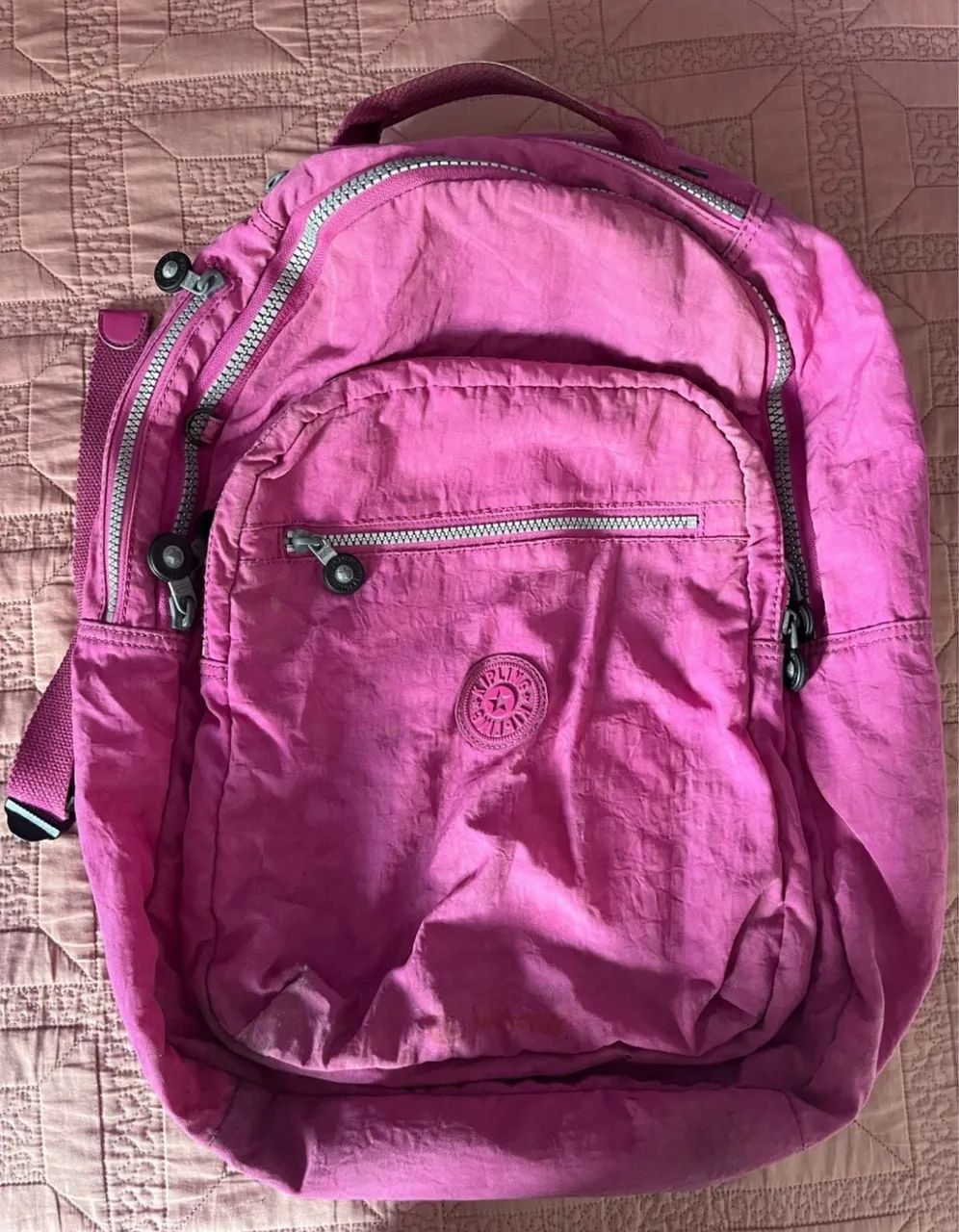 Mochila Kipling rosa 