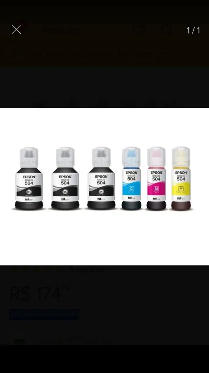 Tinta Epson 544 original  - Foto 2