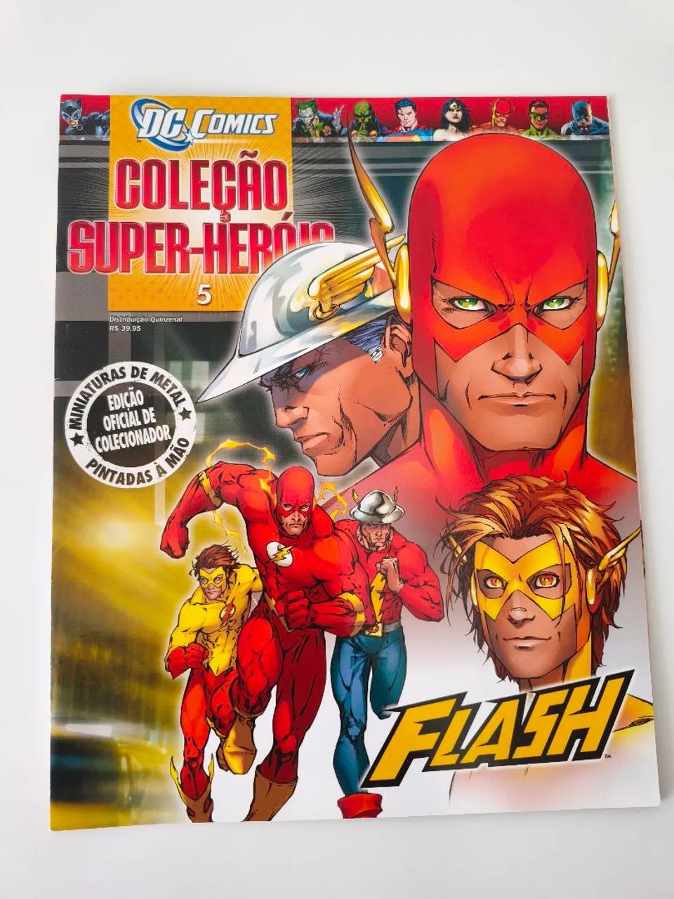 Miniatura Flash Eaglemoss DC #05 Metal + Caixa + Fascículo - Foto 4