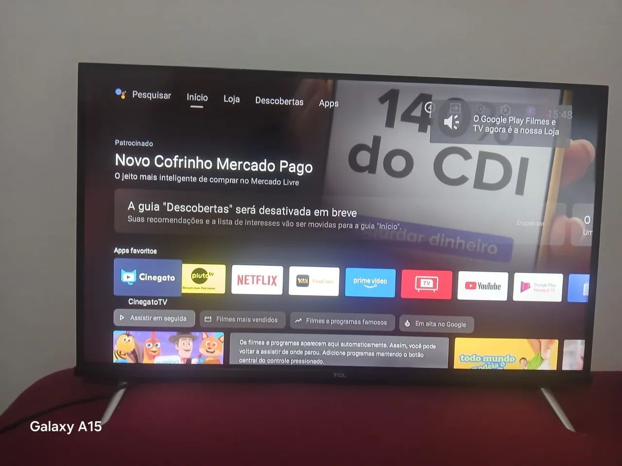 TV TCL televisão - 32 POLEGADAS - Nova e No Precinho
