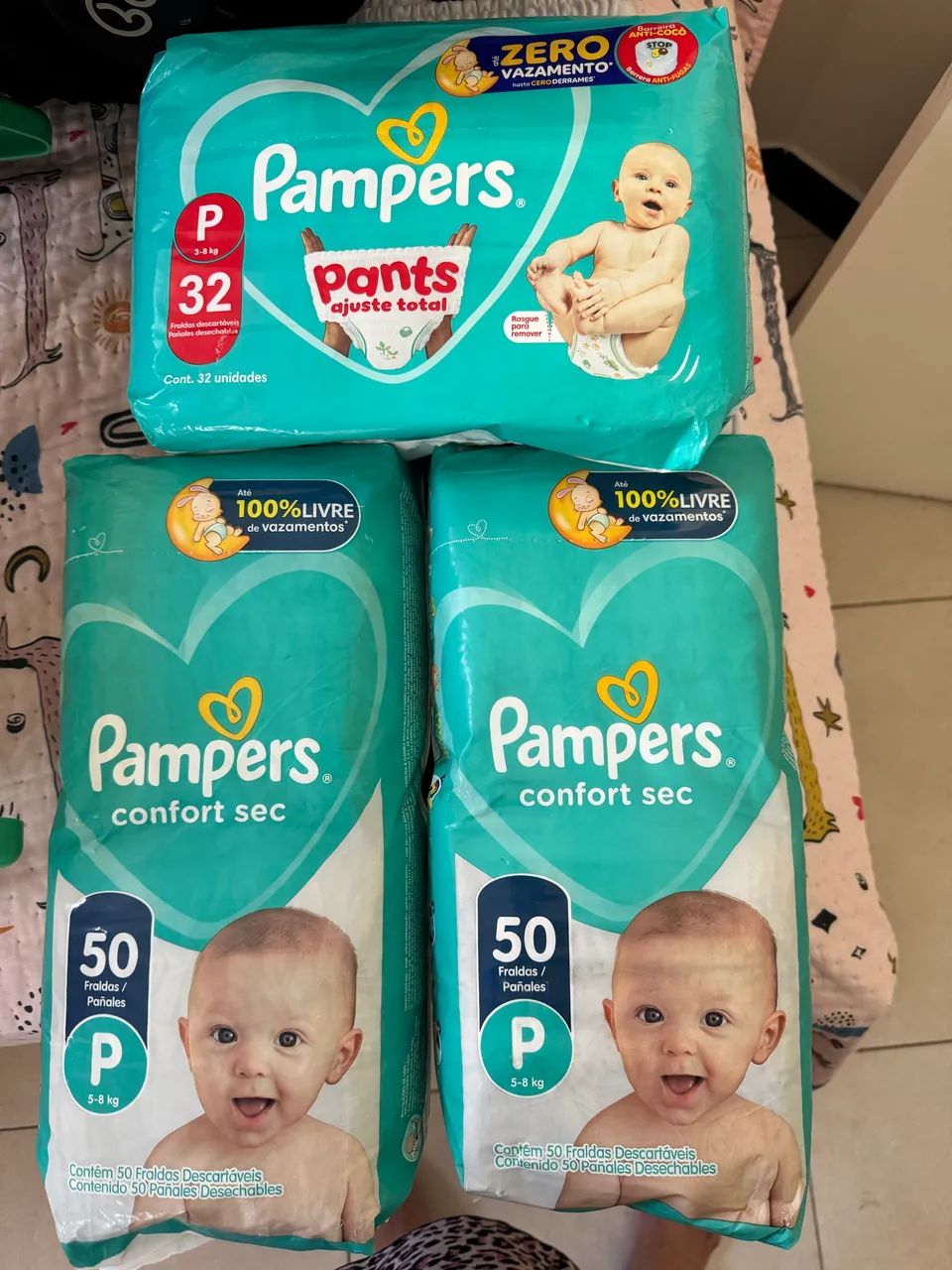 Vendo fraldas Pampers P