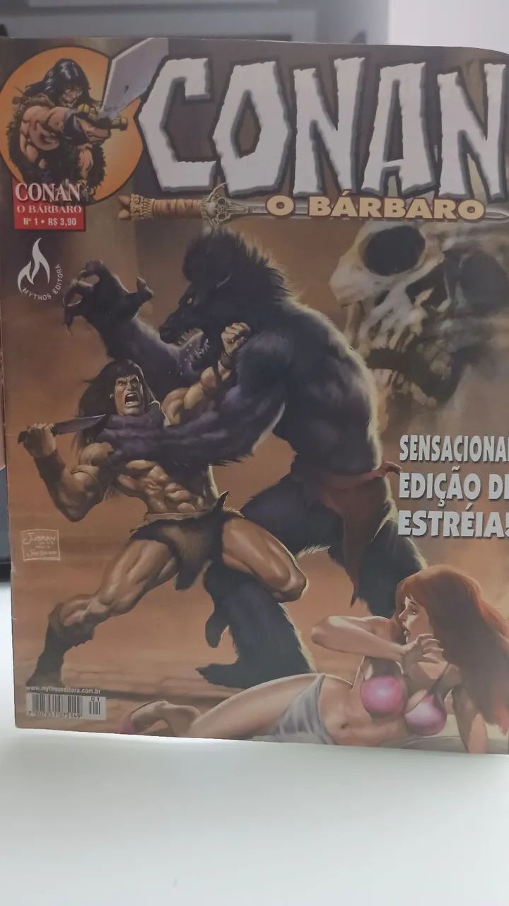 Conan, O Bárbaro. Mythos Editora vol 1, 2 e 3