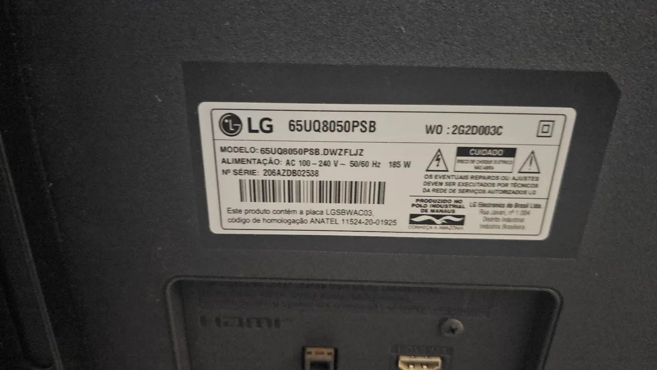 Smart TV LG 65 Polegadas 4K UHD | Wi-Fi | Bluetooth