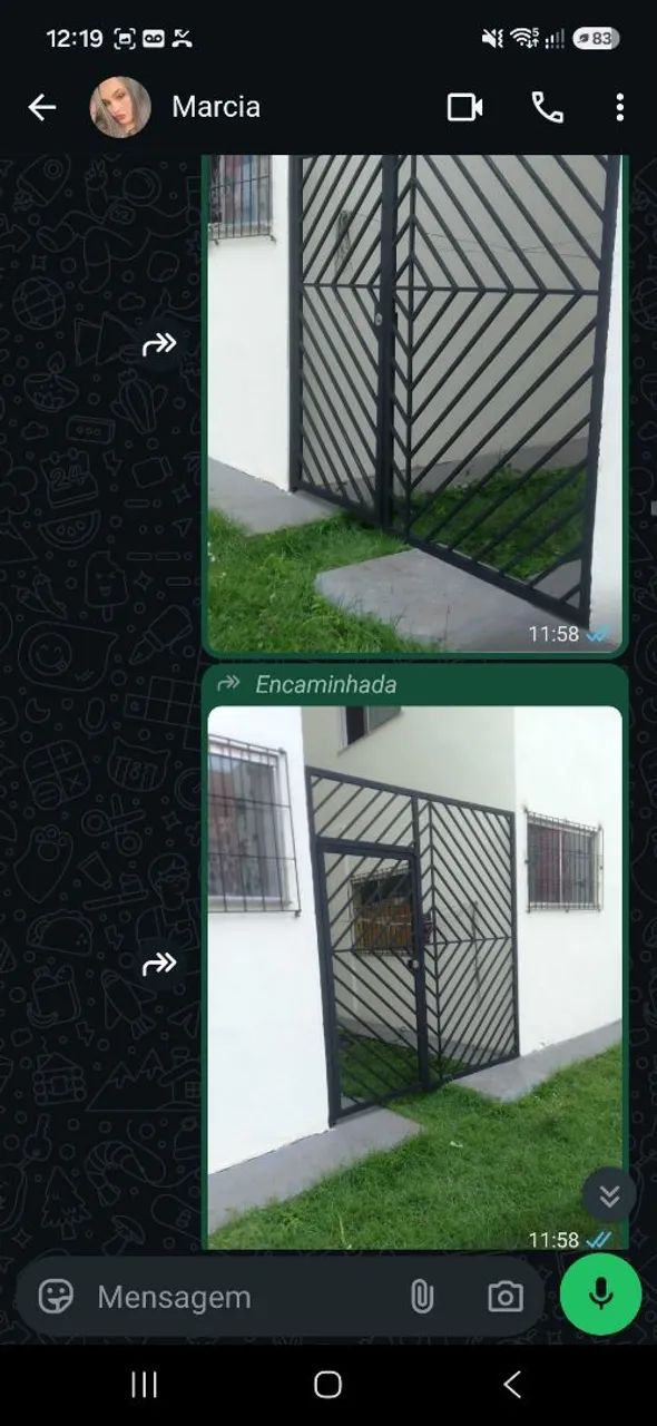 Portão metalon 
